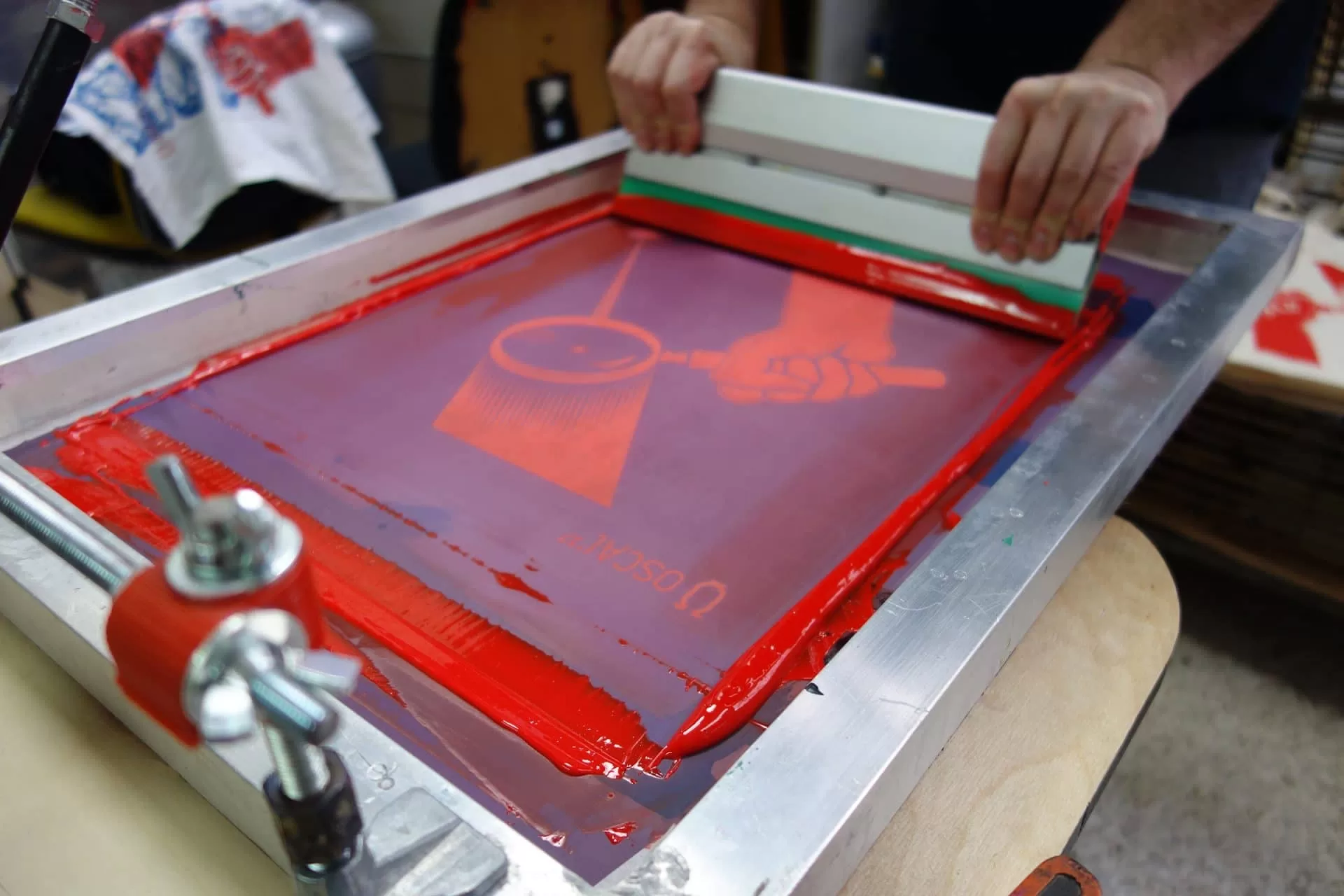 Screen printing apparel process