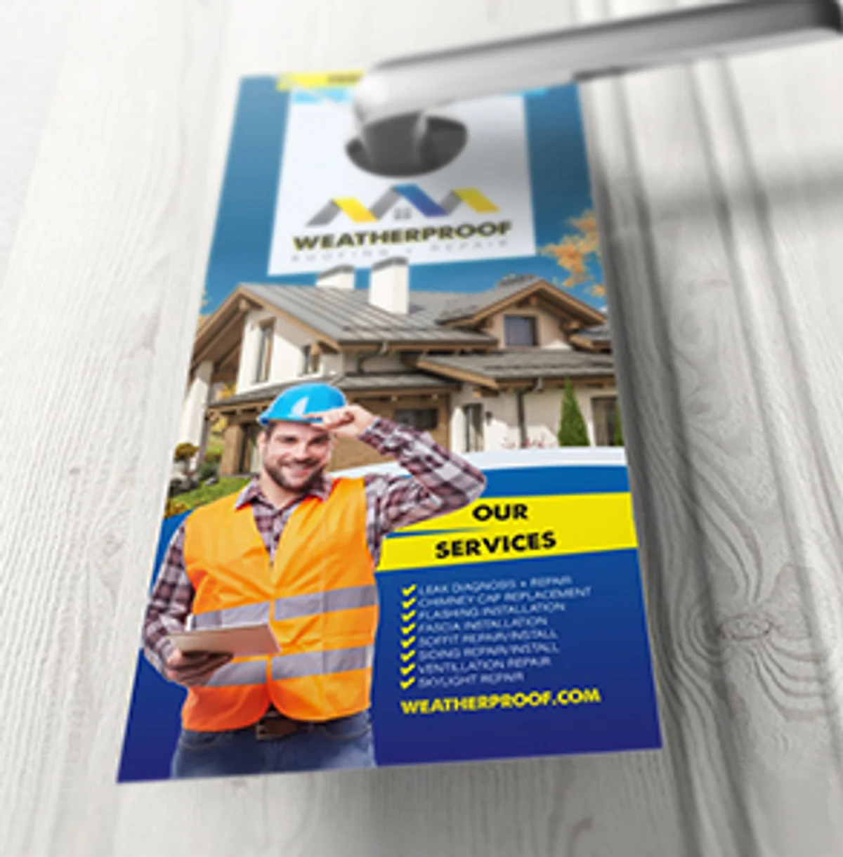 Custom printed door hangers