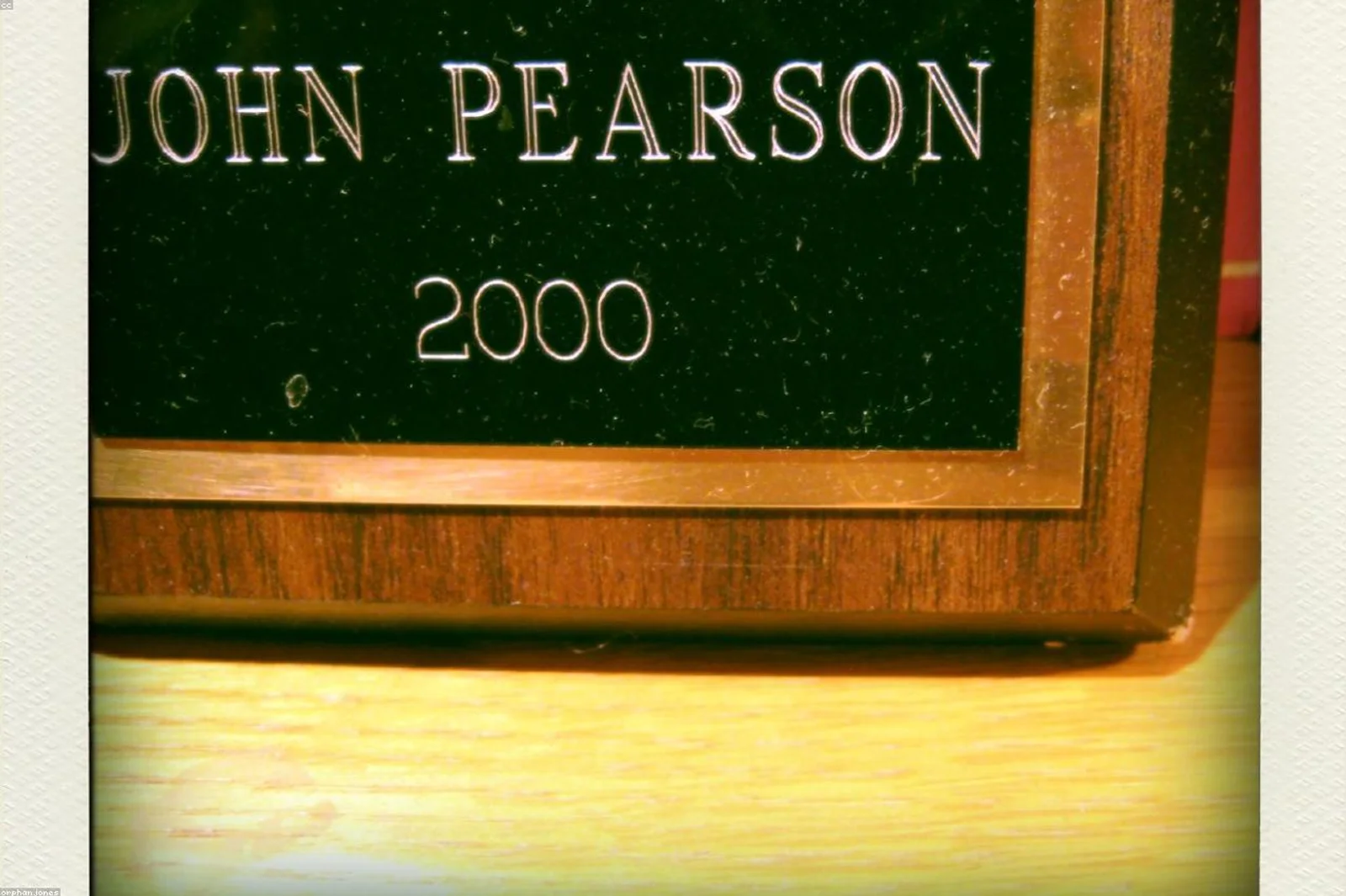 Wood plaque award